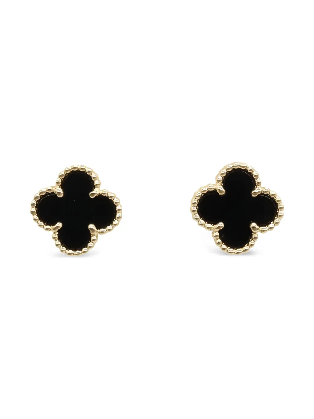 Van Cleef & Arpels Pre-Owned aretes Alhambra en oro amarillo de 18kt con ónix 2010 | dorado | Image 1