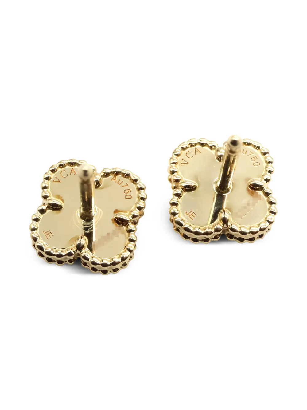 Van Cleef & Arpels Pre-Owned aretes Alhambra en oro amarillo de 18kt con ónix 2010 | Image 2