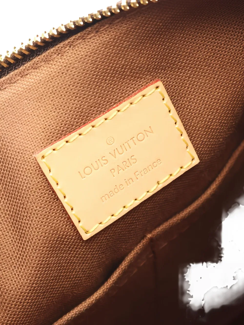 Pre-owned Louis Vuitton 2015 Odeon Pm Monogram Shoulder Bag In Brown