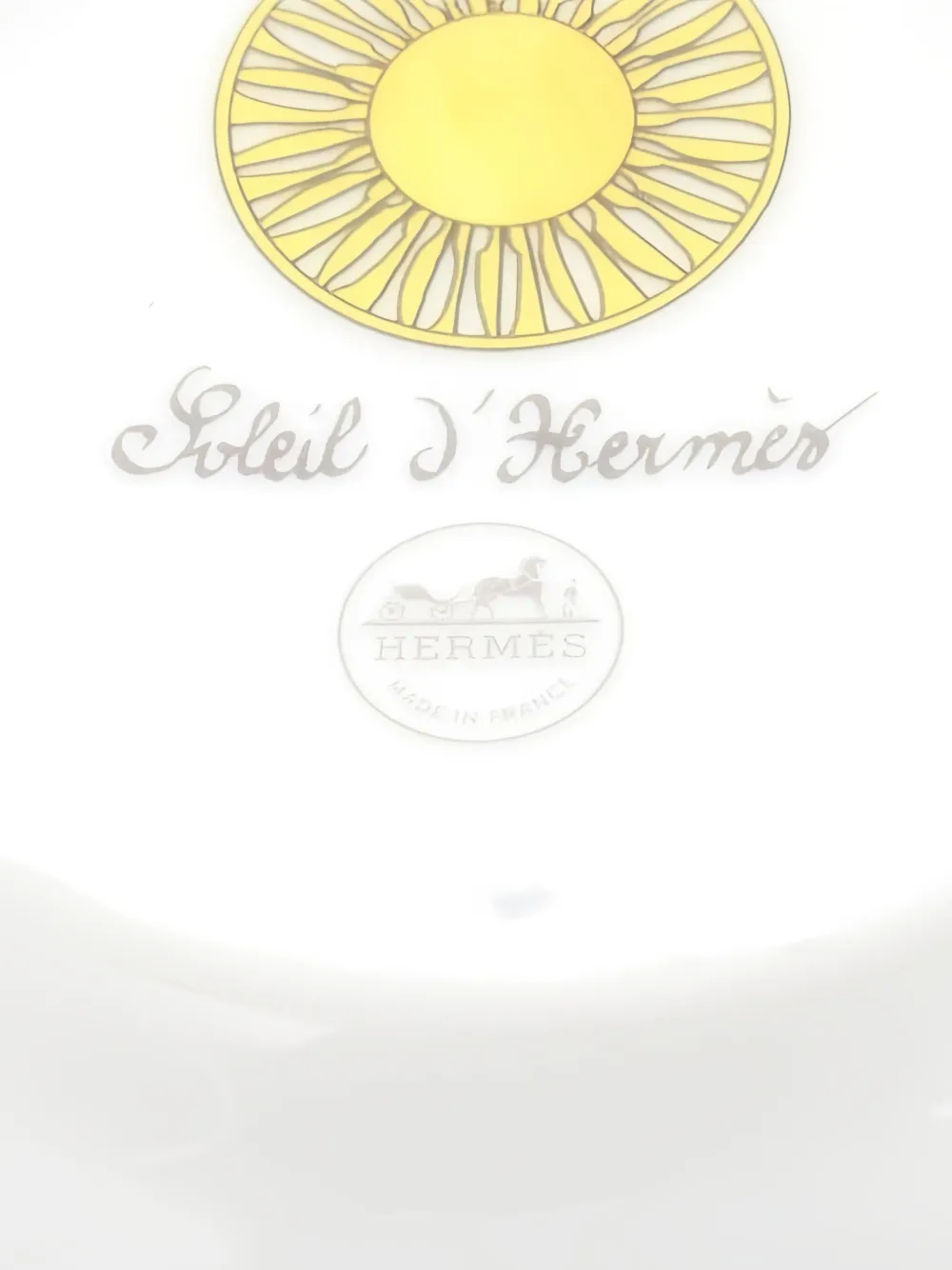 Pre-owned Hermes 2020s Soleil D'hermès Bowl (10 Cm) In Yellow