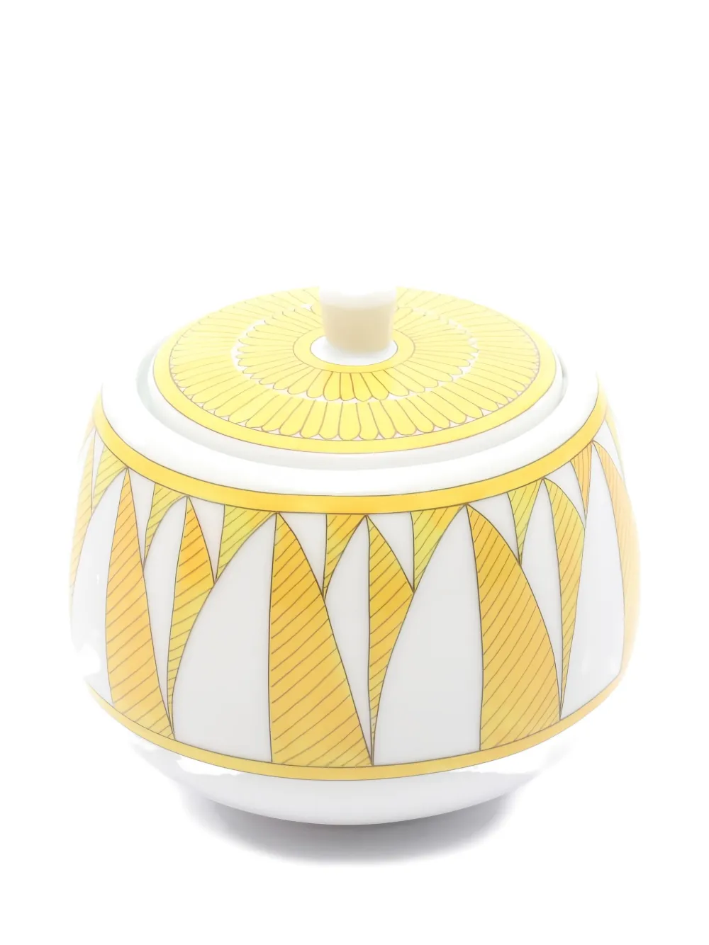 Pre-owned Hermes 2020s Soleil D'hermès Bowl (10 Cm) In Yellow