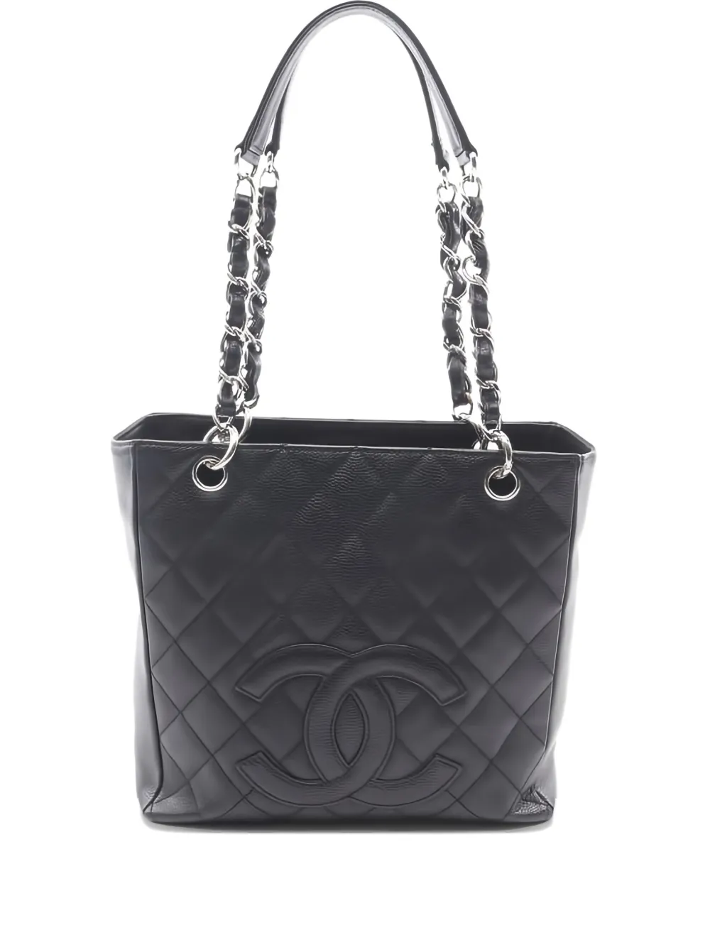 CHANEL Pre-Owned 2006-2008 マトラッセ チェーン ショルダーバッグ - ブラック