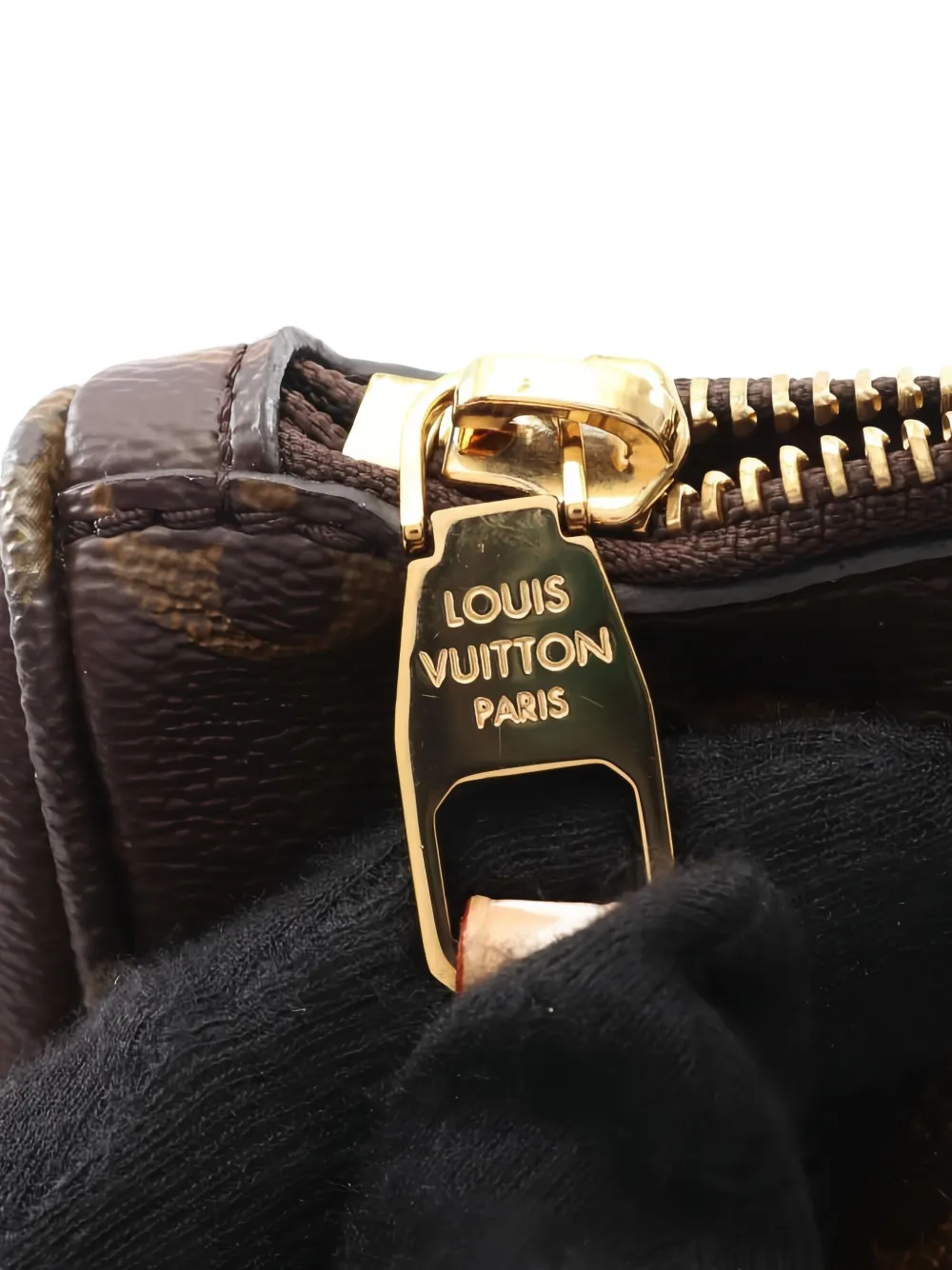 Pre-owned Louis Vuitton 2016 Mabillon Monogram Shoulder Bag In Brown