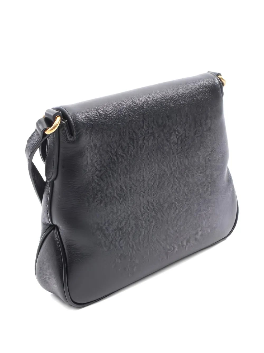 Pre-owned Gucci 2010s Gg Marmont Leather Cross Body Bag In Black