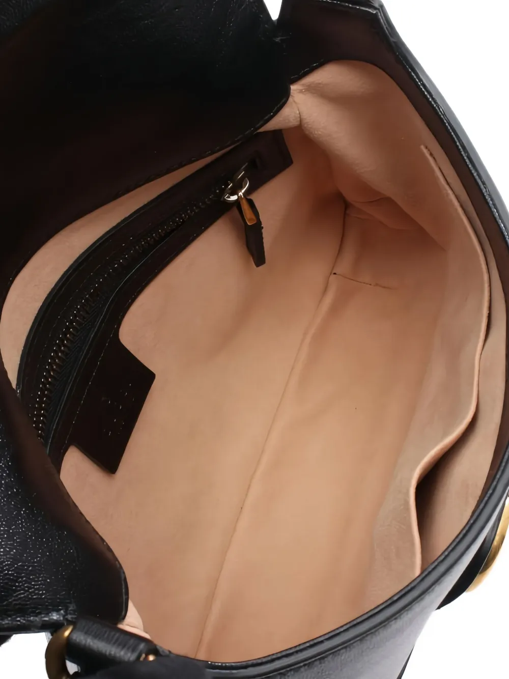 Pre-owned Gucci 2010s Gg Marmont Leather Cross Body Bag In Black