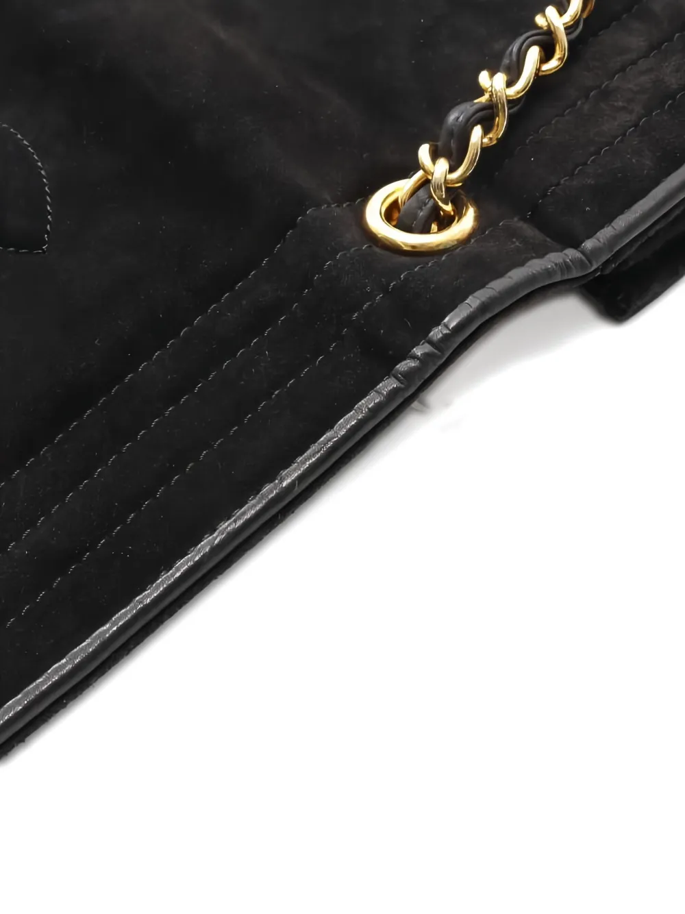 Pre-owned Chanel 1986-1988 Coco Mark Chain Shoulder Bag In Black