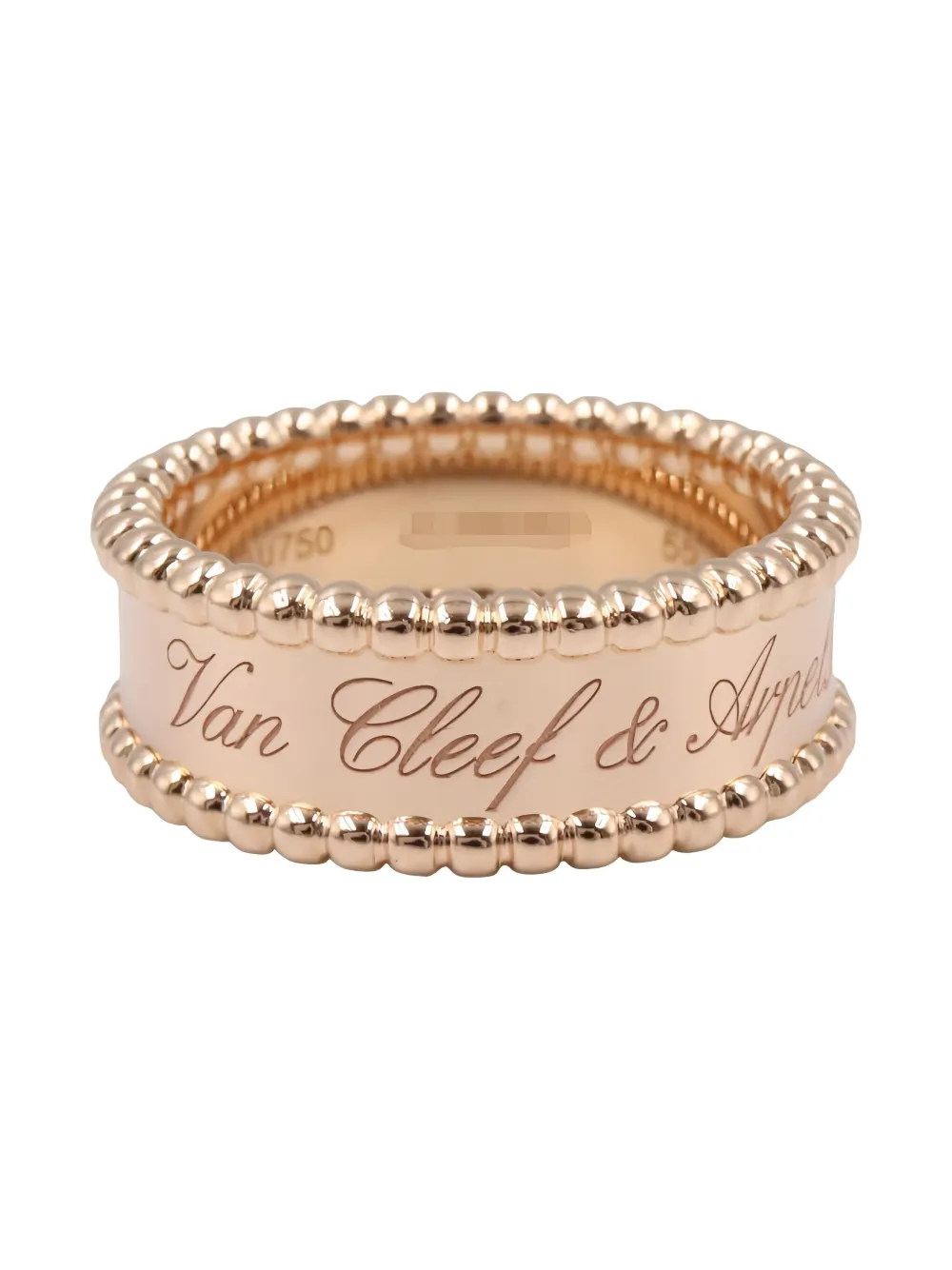 Pre-owned Van Cleef & Arpels 2010s Perlée Signature Ring In Pink