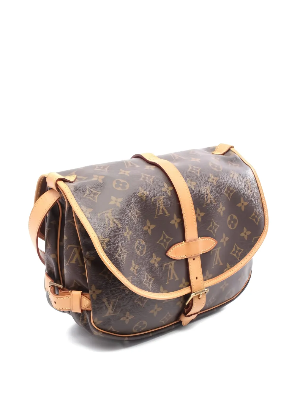 Pre-owned Louis Vuitton 2012 Saumur 30 Shoulder Bag In Brown