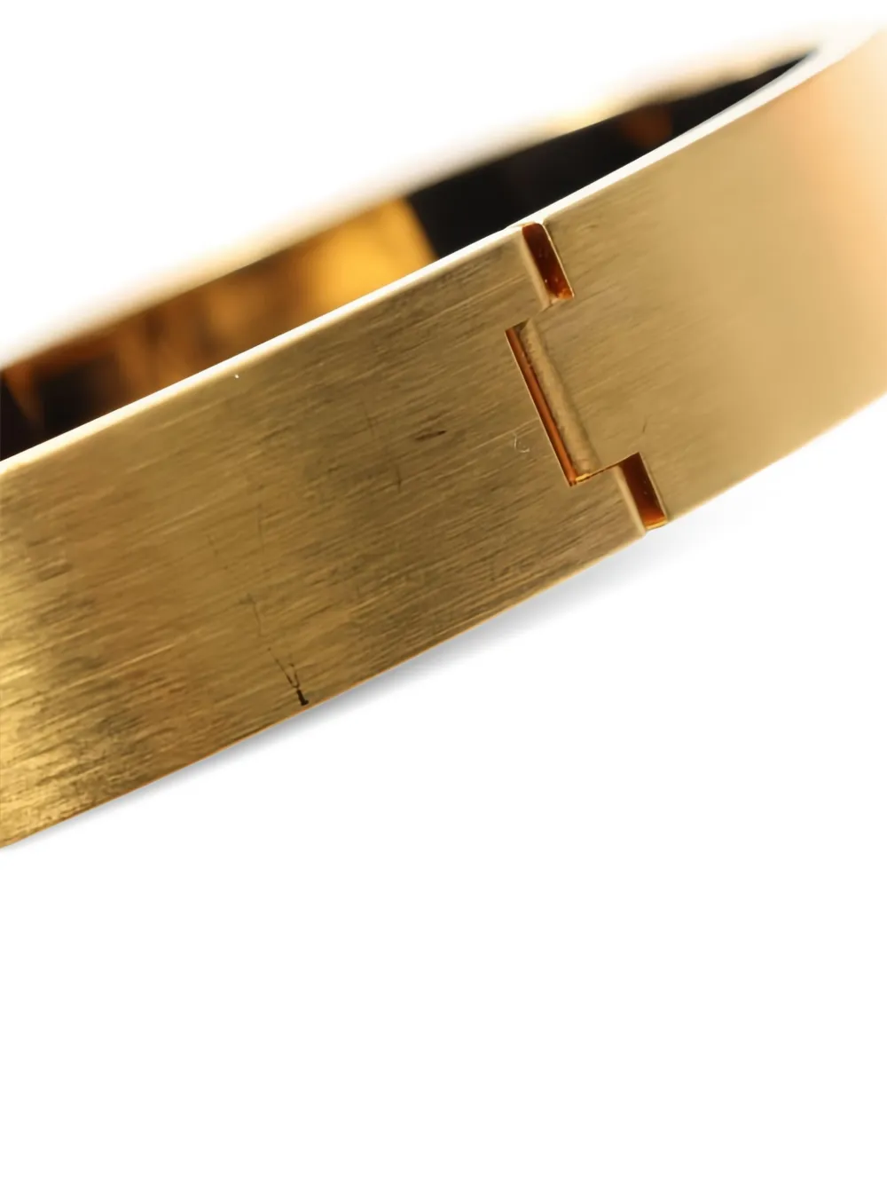 Pre-owned Hermes 2010s H Bangle In Gold