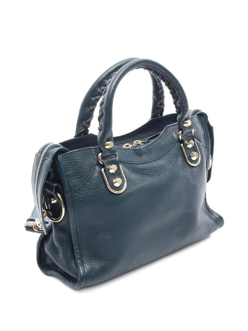 Balenciaga Pre-Owned 2010s mini Le City metallic-edge leather handbag | Image 2