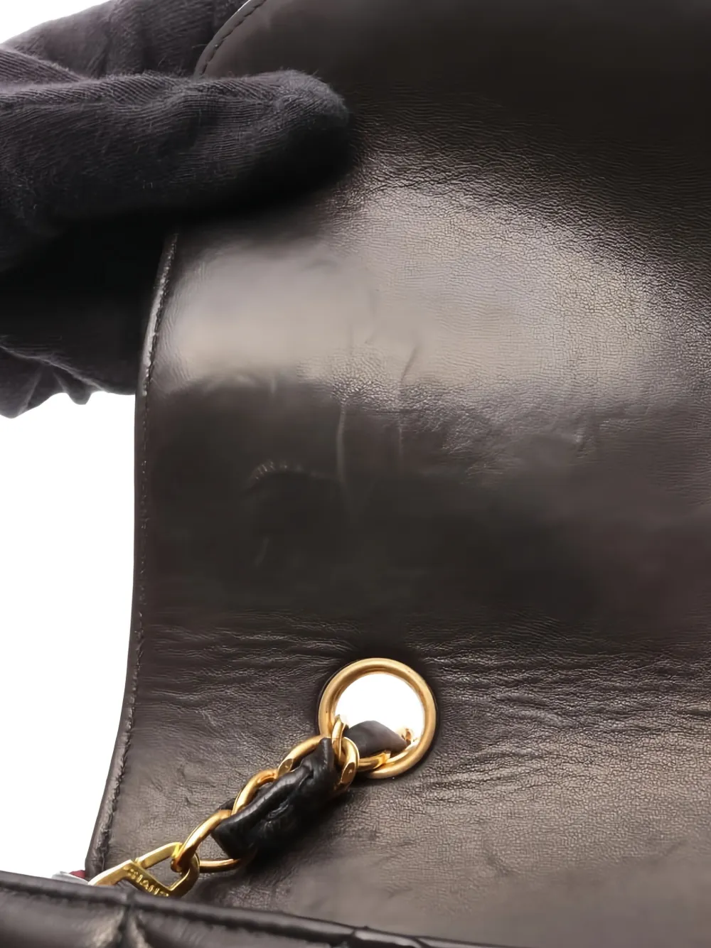 Pre-owned Chanel 1994-1996 Diana Diamond Quilting Shoulder Bag In Black