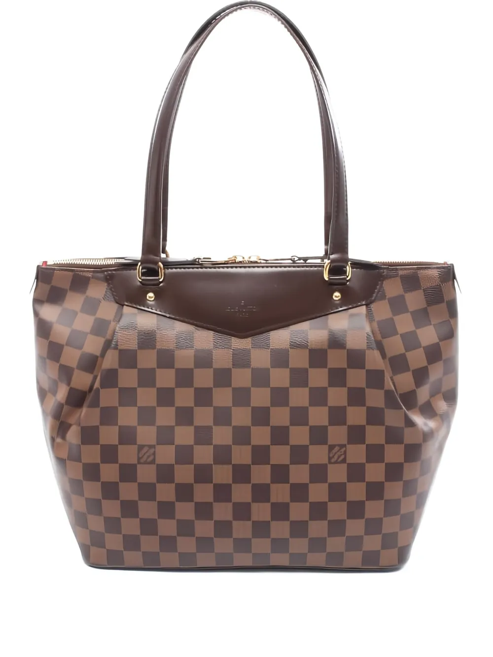 Louis Vuitton Pre-Owned 2012 ウエストミンスター GM ダミエ エベヌ ハンドバッグ - ブラウン Louis Vuitton Pre-Owned 2012 ウエストミンスター GM ダミエ エベヌ ハンドバッグ - ブラウン