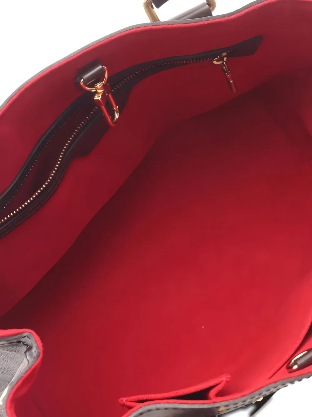 Pre-owned Louis Vuitton 2007 Hampstead Pm Damier Ebène Handbag In Brown