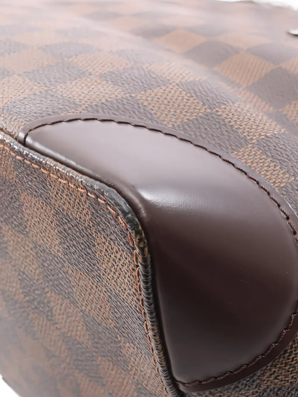Pre-owned Louis Vuitton 2007 Hampstead Pm Damier Ebène Handbag In Brown