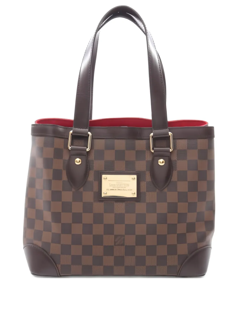 Louis Vuitton Pre-Owned 2007 ハムステッド PM ダミエ エベヌ ハンドバッグ - ブラウン Louis Vuitton Pre-Owned 2007 ハムステッド PM ダミエ エベヌ ハンドバッグ - ブラウン