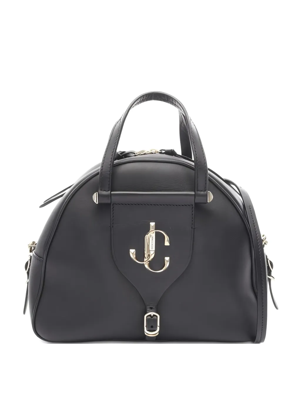 Jimmy Choo Pre-Owned 2010s logo bowling leather tote bag - Nero