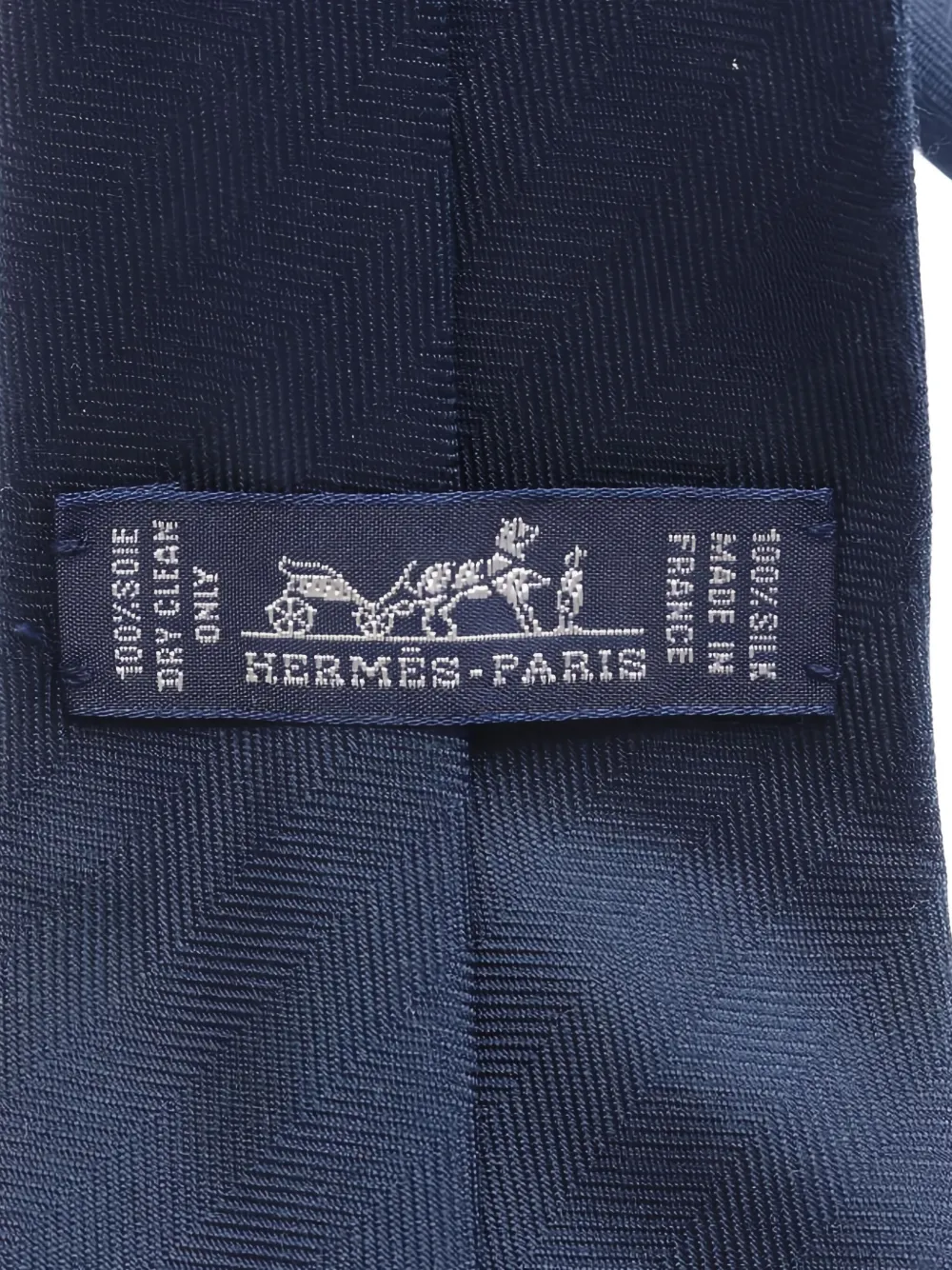 Hermès Pre-Owned 2010s embroidered logo tie | Image 2