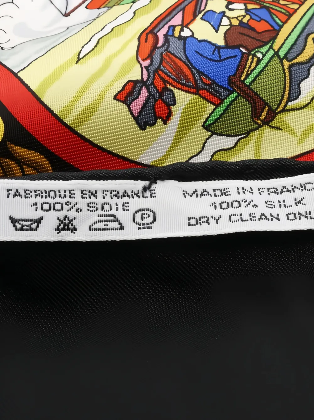 Pre-owned Hermes 2010s Carres 90 L'entente Cordiale Silk Scarves In Black