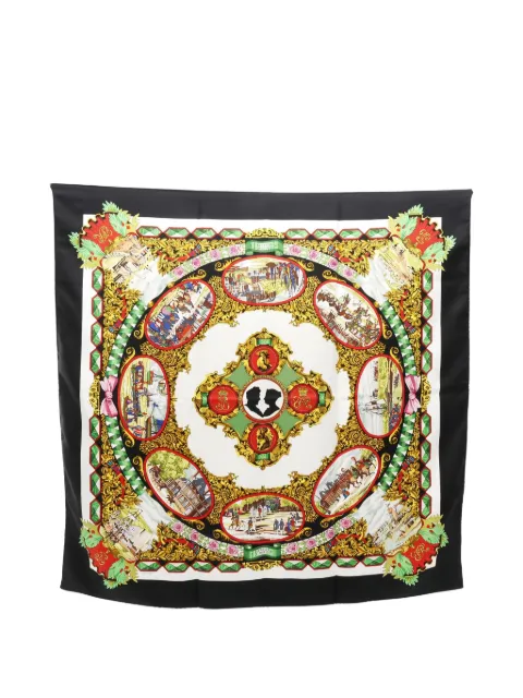Hermès Pre-Owned mascada de seda Carres 90 L'entente Cordiale 2010