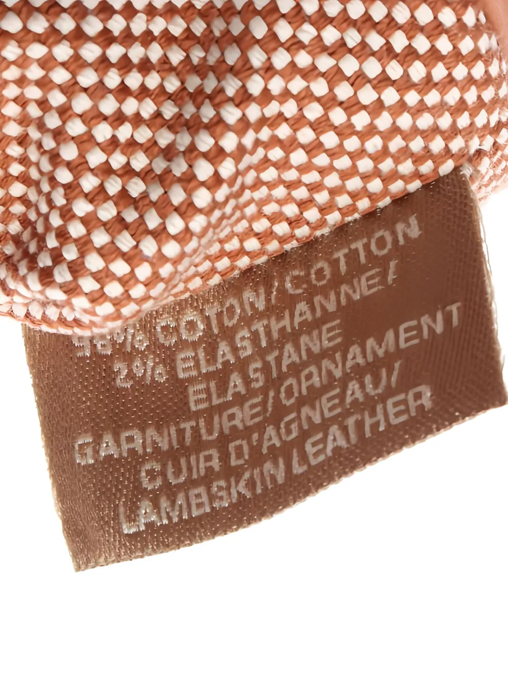 Pre-owned Hermes 2010s Leather-trimmed Scrunchie In Brown