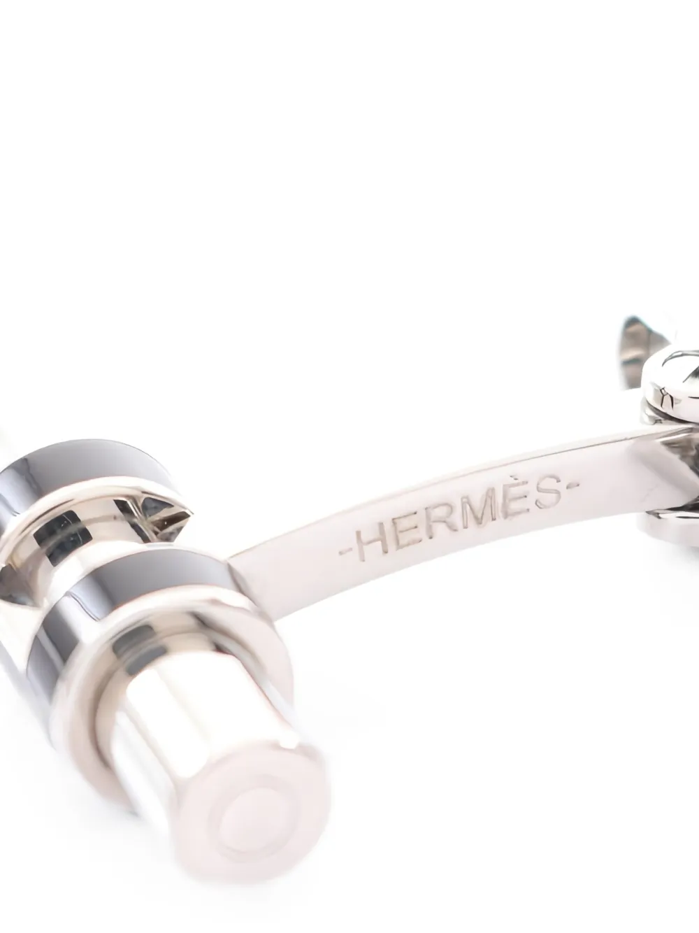 Hermès Pre-Owned Tube H cufflinks - Zilver