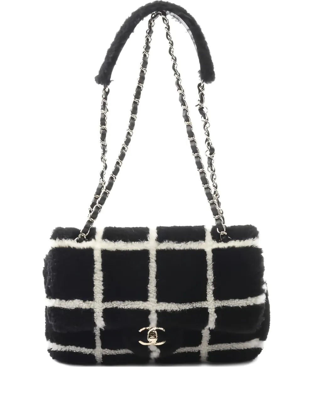 Pre-owned Chanel 2021 Coco-mark Chain Shoulder Bag In Black