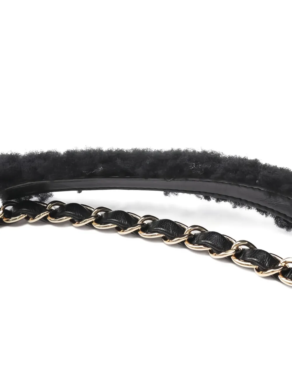 Pre-owned Chanel 2021 Coco-mark Chain Shoulder Bag In Black