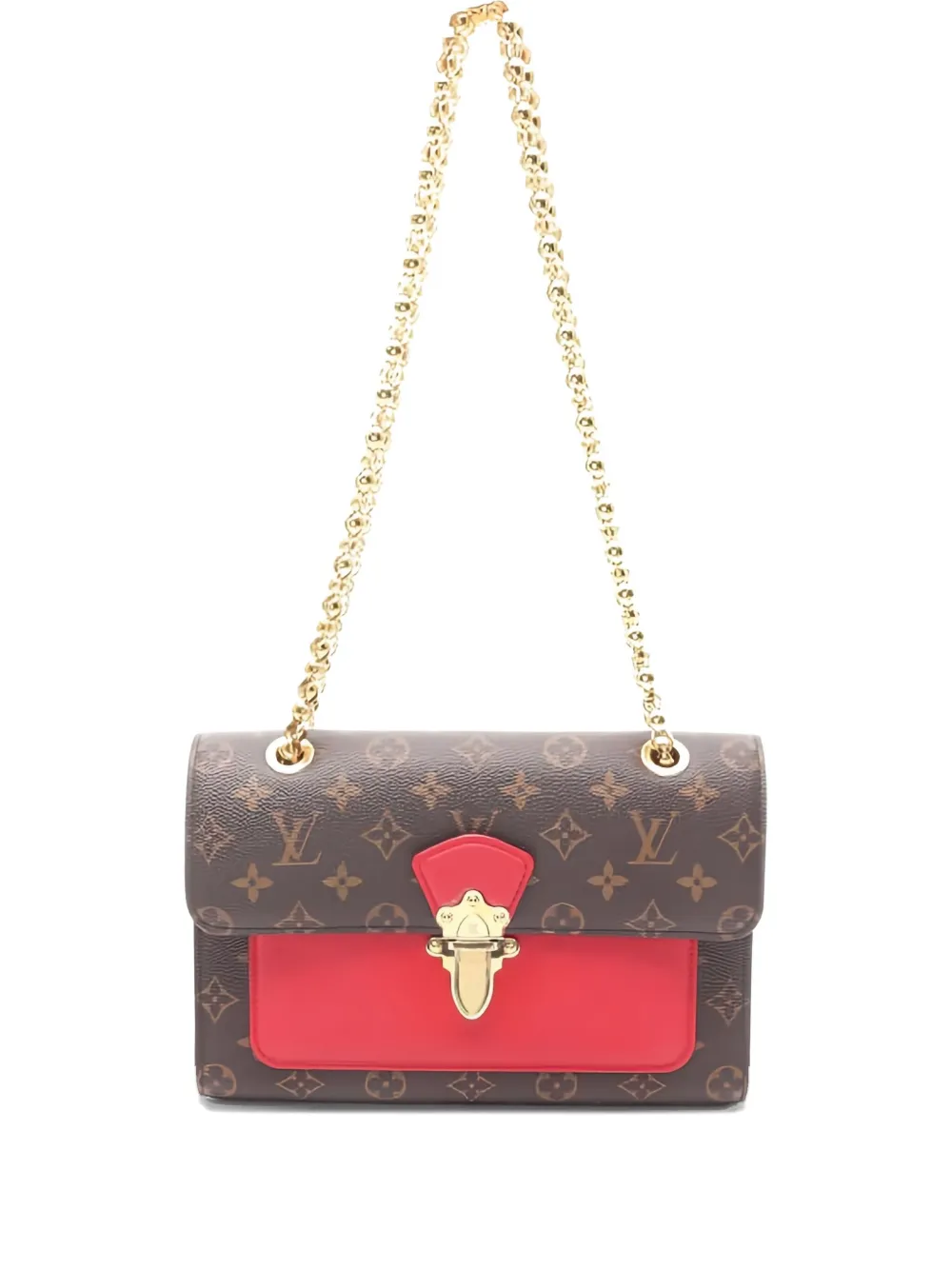 Louis Vuitton Pre-Owned 2021 Monogram chain Victor shoulder bag | Brown | Image 1