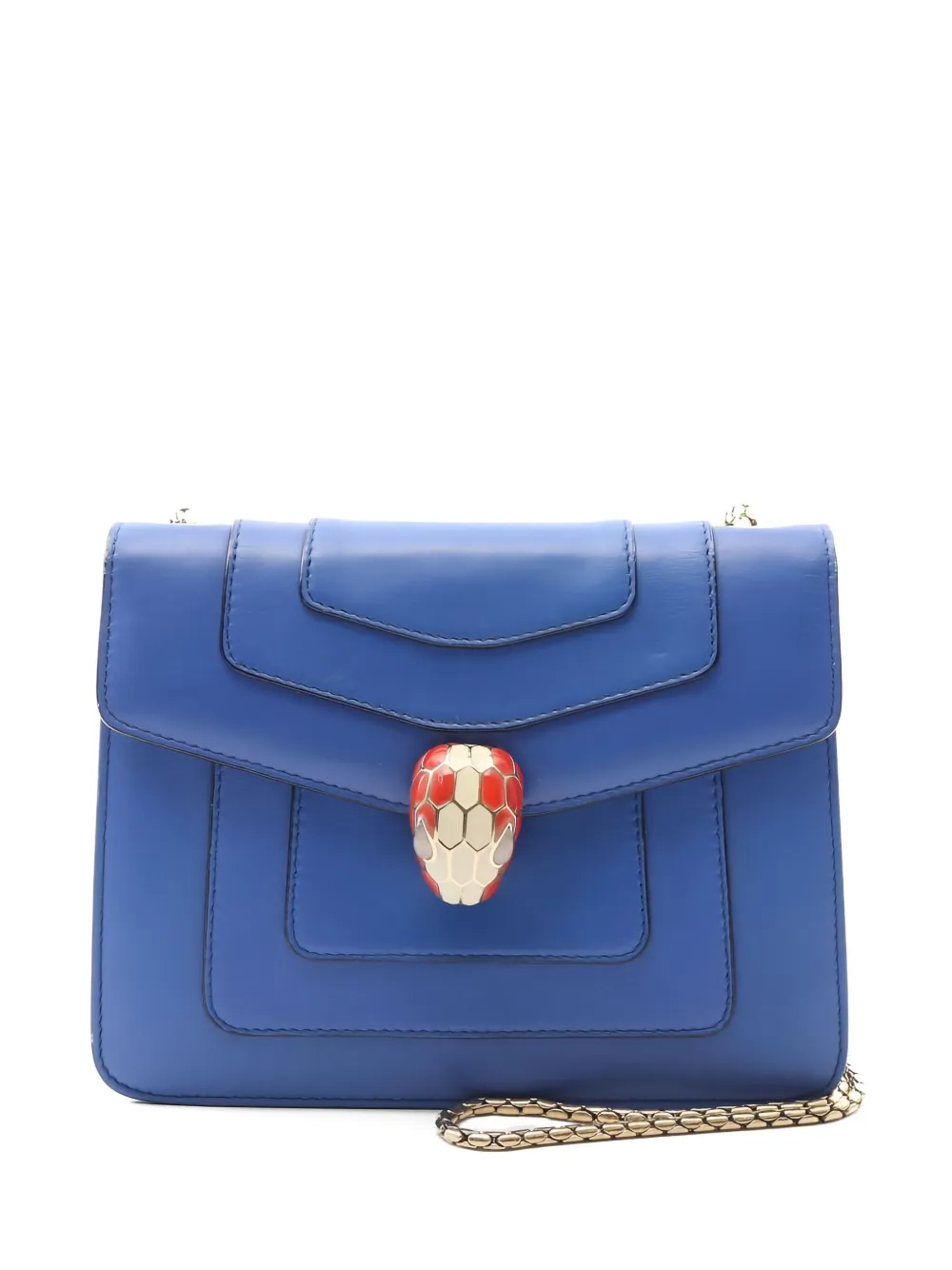 Bvlgari Pre-Owned セルペンティ フォーエバー チェーンストラップバッグ - ブルー Bvlgari Pre-Owned セルペンティ フォーエバー チェーンストラップバッグ - ブルー