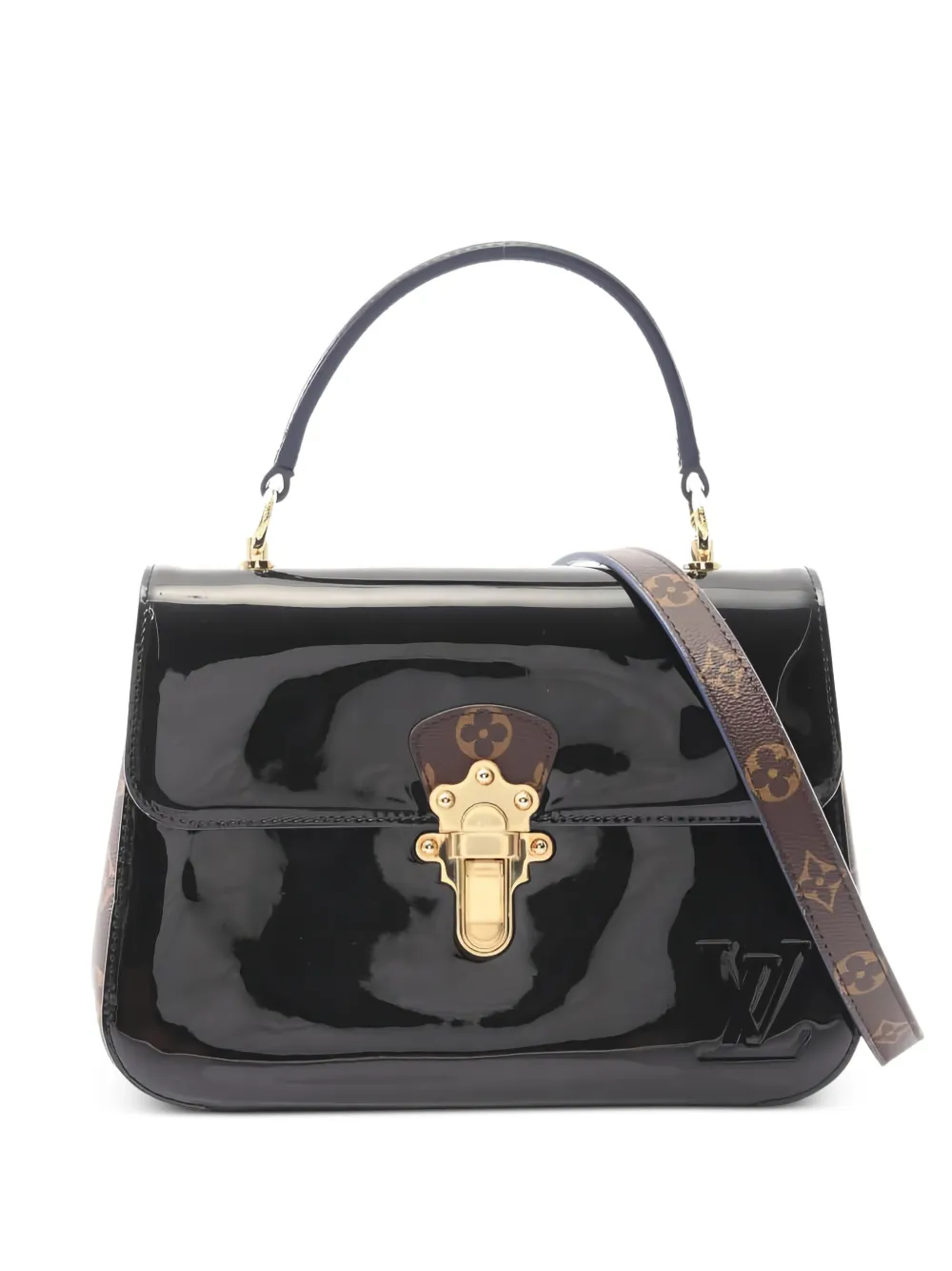 Louis Vuitton Pre-Owned Cherry Wood PM サッチェルバッグ - ブラック Louis Vuitton Pre-Owned Cherry Wood PM サッチェルバッグ - ブラック