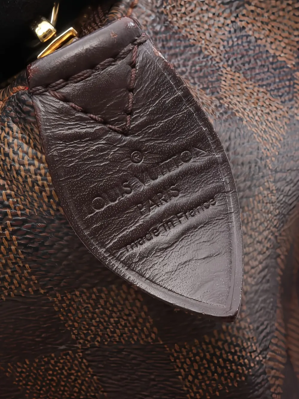 Pre-owned Louis Vuitton 2015 Damier Ebene Shoulder Bag In Brown