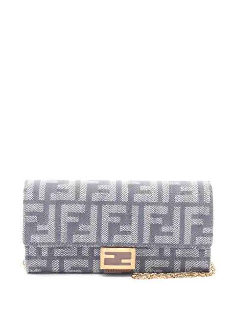 Fendi Pre-Owned Baguette FF-monogram chain-strap clutch bag