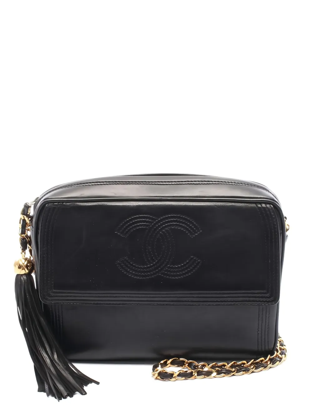 CHANEL Pre-Owned 1994-1996 ココマーク ショルダーバッグ - ブラック