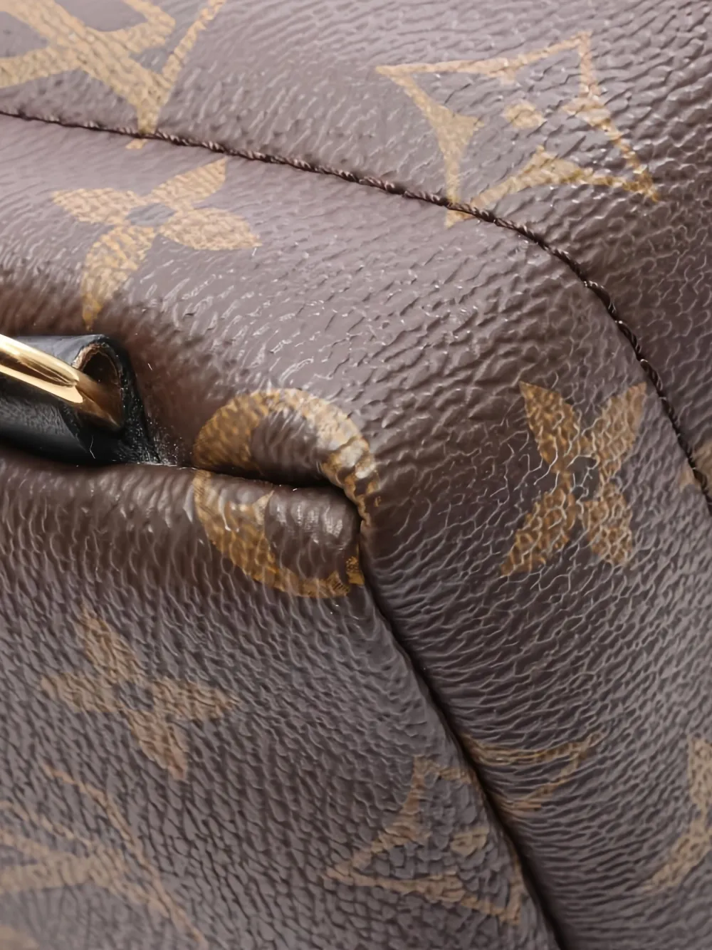 Pre-owned Louis Vuitton 2020 Monogram Palm Springs Mini Backpack In Brown