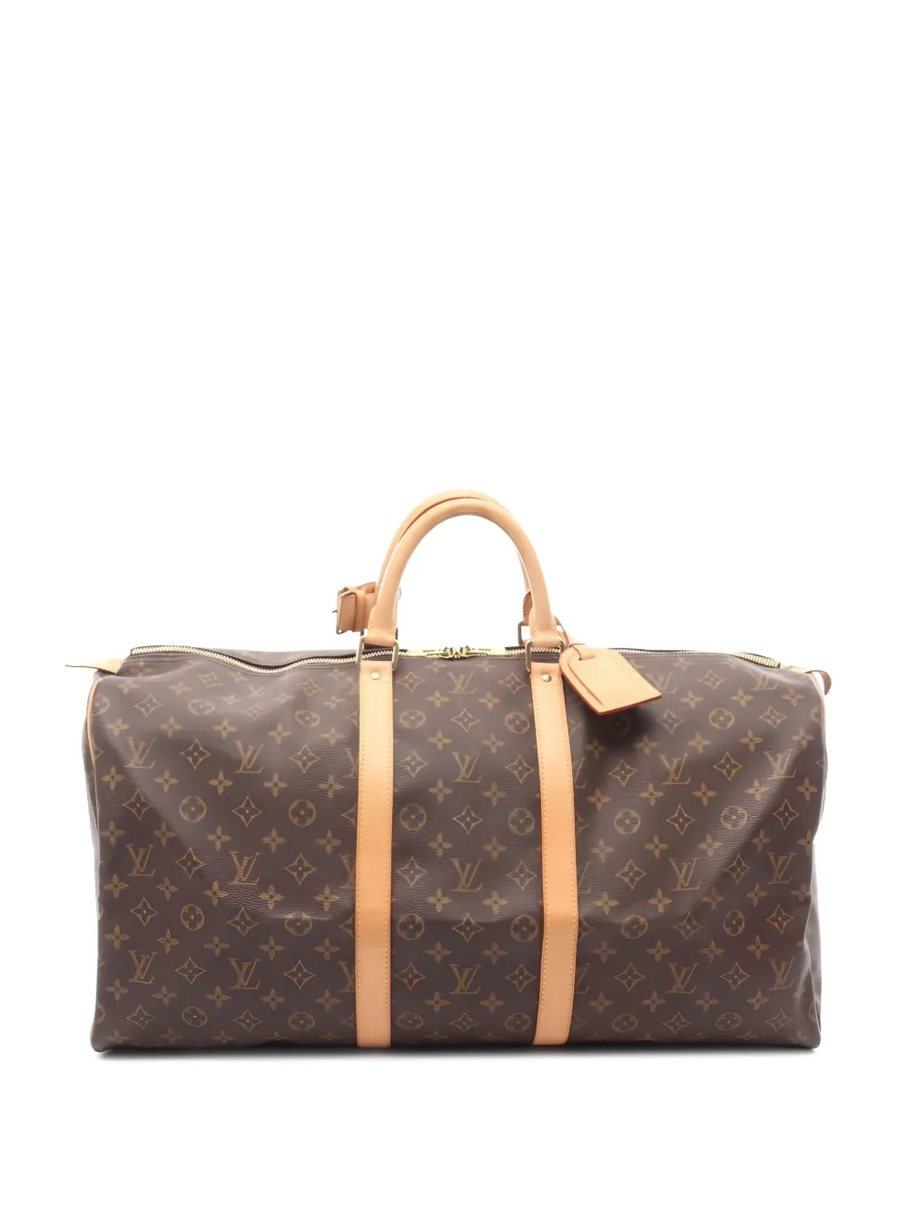 Louis Vuitton Pre-Owned 2001 モノグラム キーポル 55 ボストンバッグ - ブラウン Louis Vuitton Pre-Owned 2001 モノグラム キーポル 55 ボストンバッグ - ブラウン