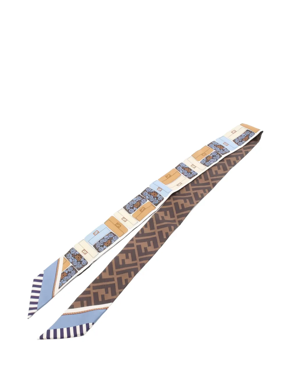 Fendi Pre-Owned 2010s Rappy floral-print scarf | Brown | Image 1