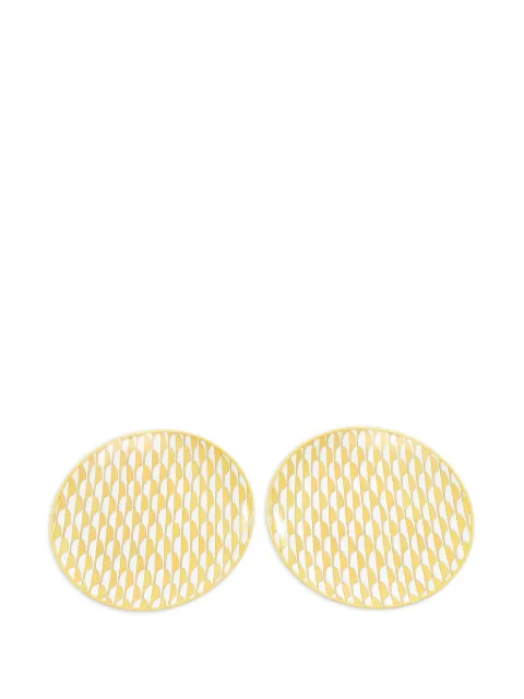 Hermès Pre-Owned 2020s Soleil d'Hermès Dessertteller (2er-Set)