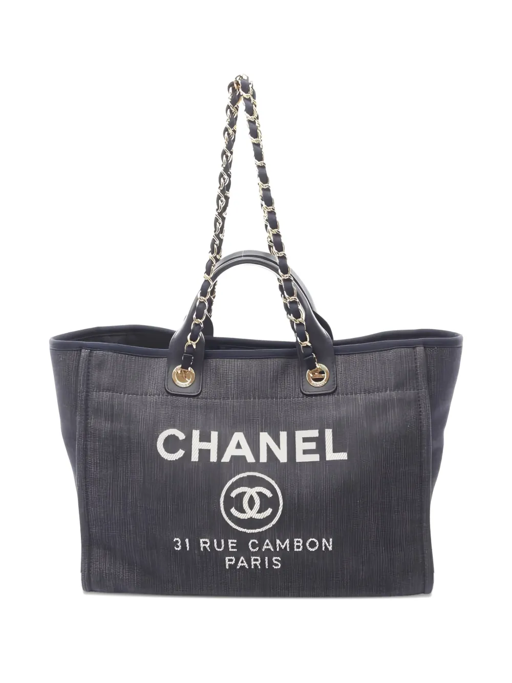 CHANEL Pre-Owned 2012-2013 Deauville tote bag | Blue | Image 1