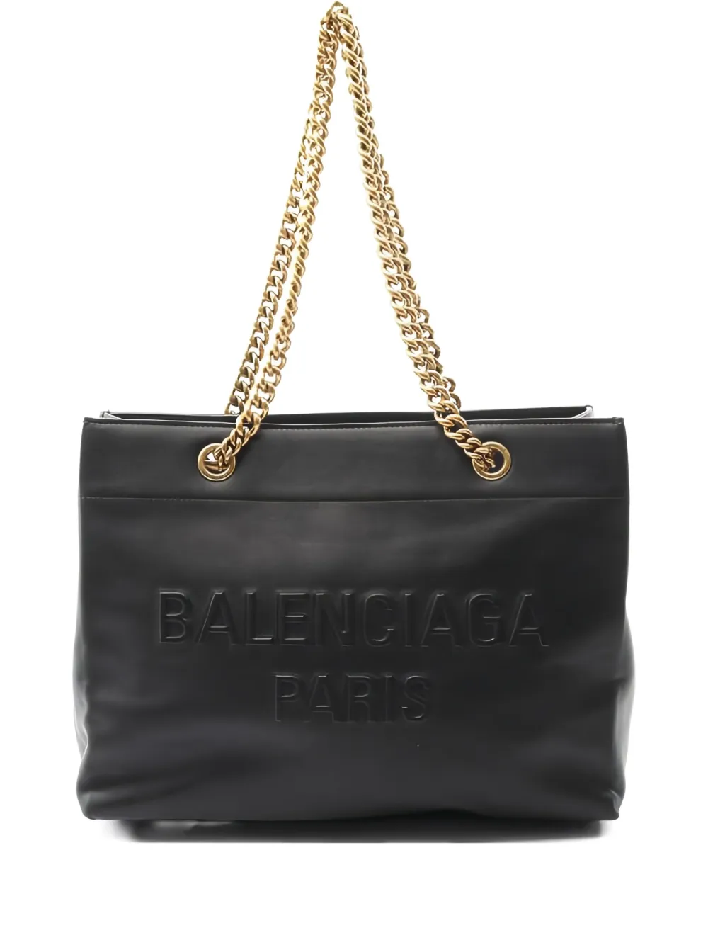 Balenciaga Pre-Owned 2010s chain leather shoulder bag - Nero