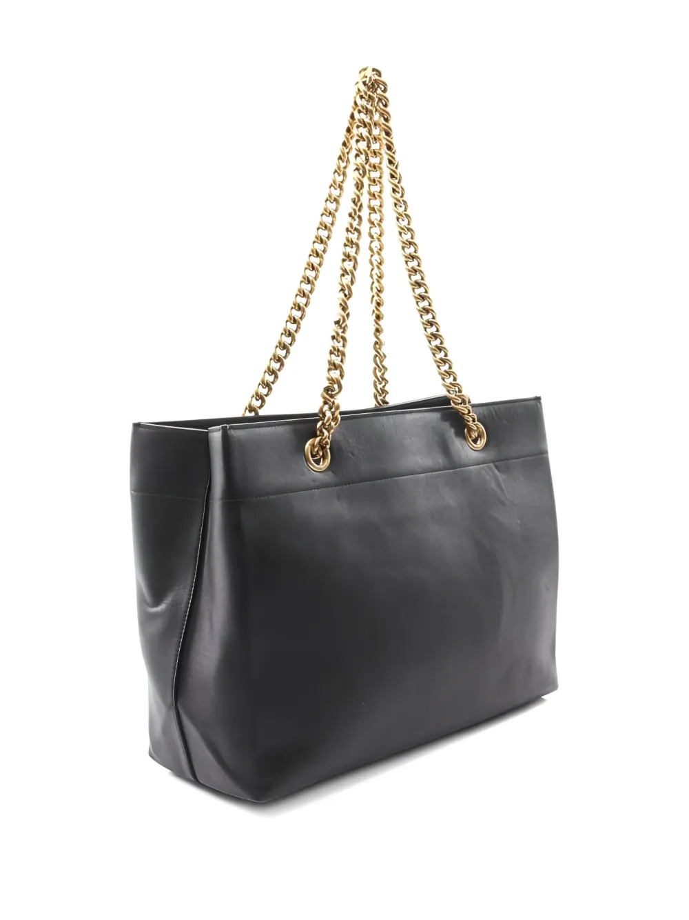 2010s Chain Leather Shoulder Bag