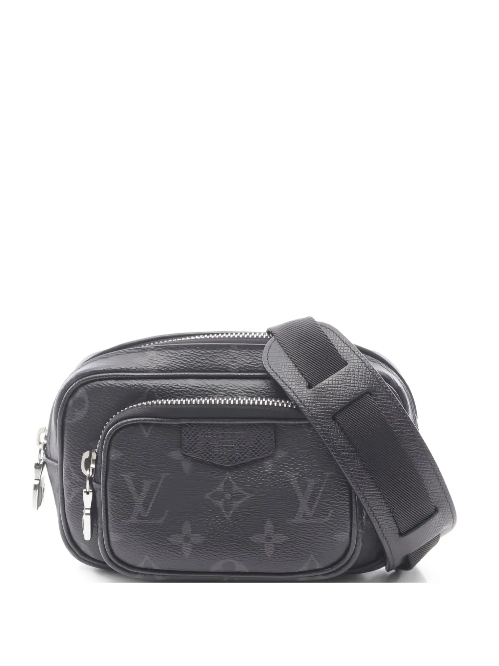 Louis Vuitton Pre-Owned 2010 zip pochette Taigarama shoulder bag | Black | Image 1