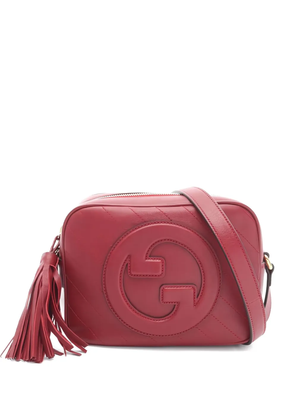 Pre-owned Gucci 2020s Blondie Shoulder Bag In Red