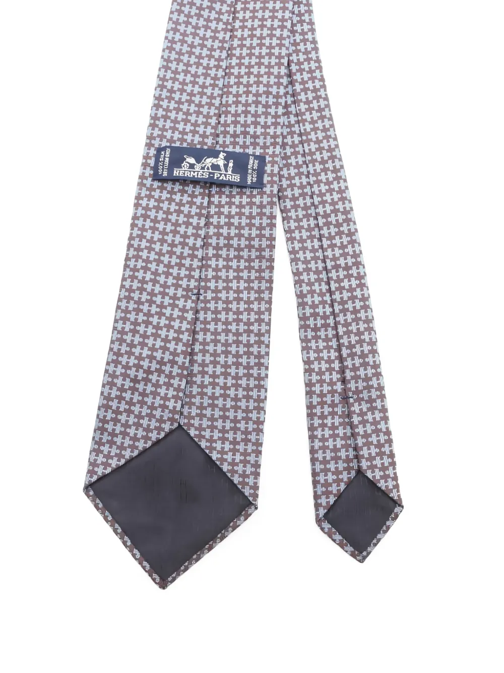 Hermès Pre-Owned 2010s H-pattern silk tie | Image 2
