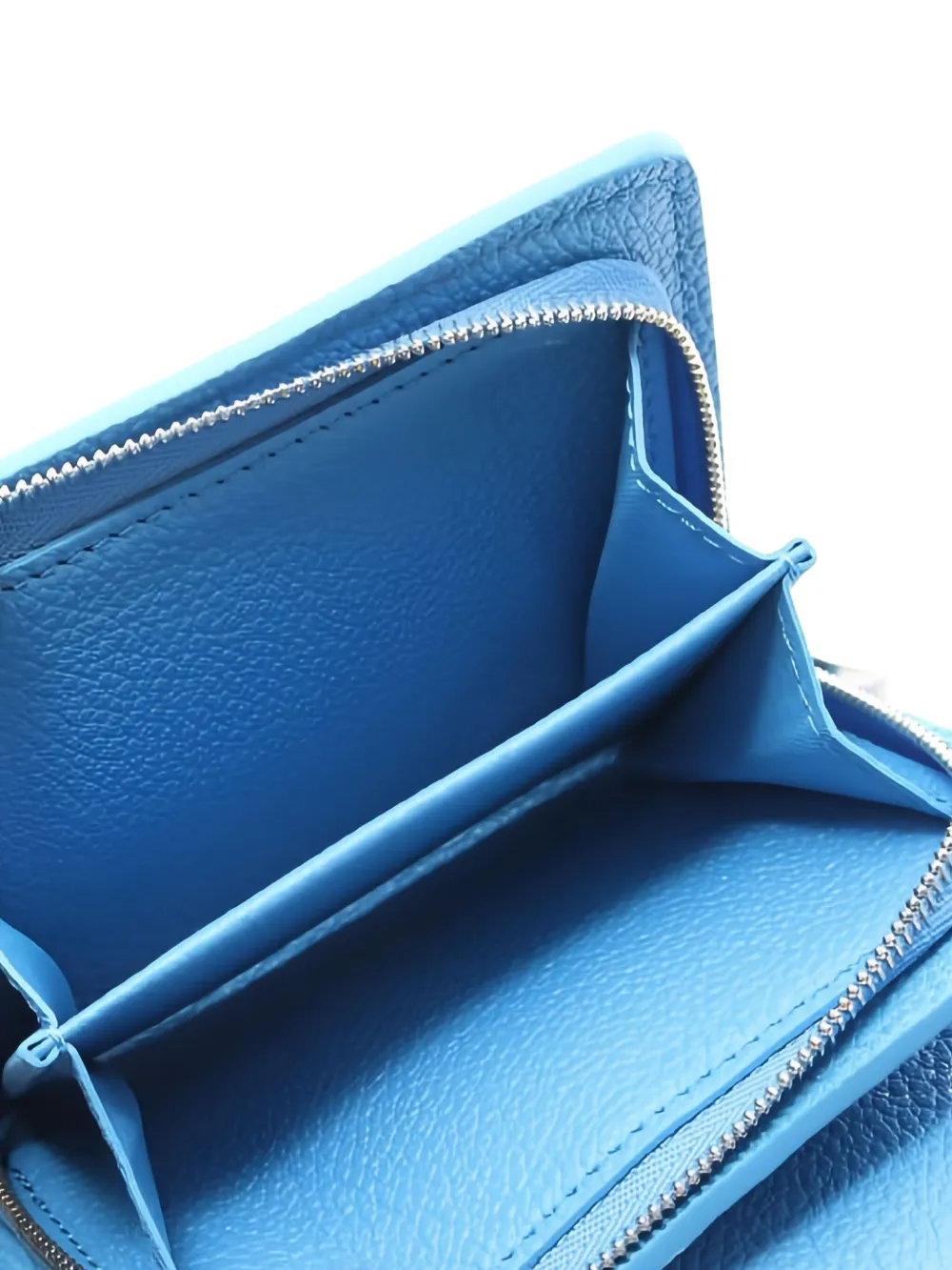 Pre-owned Louis Vuitton X Yayoi Kusama Monogram-empreinte Bi-fold Wallet In Blue