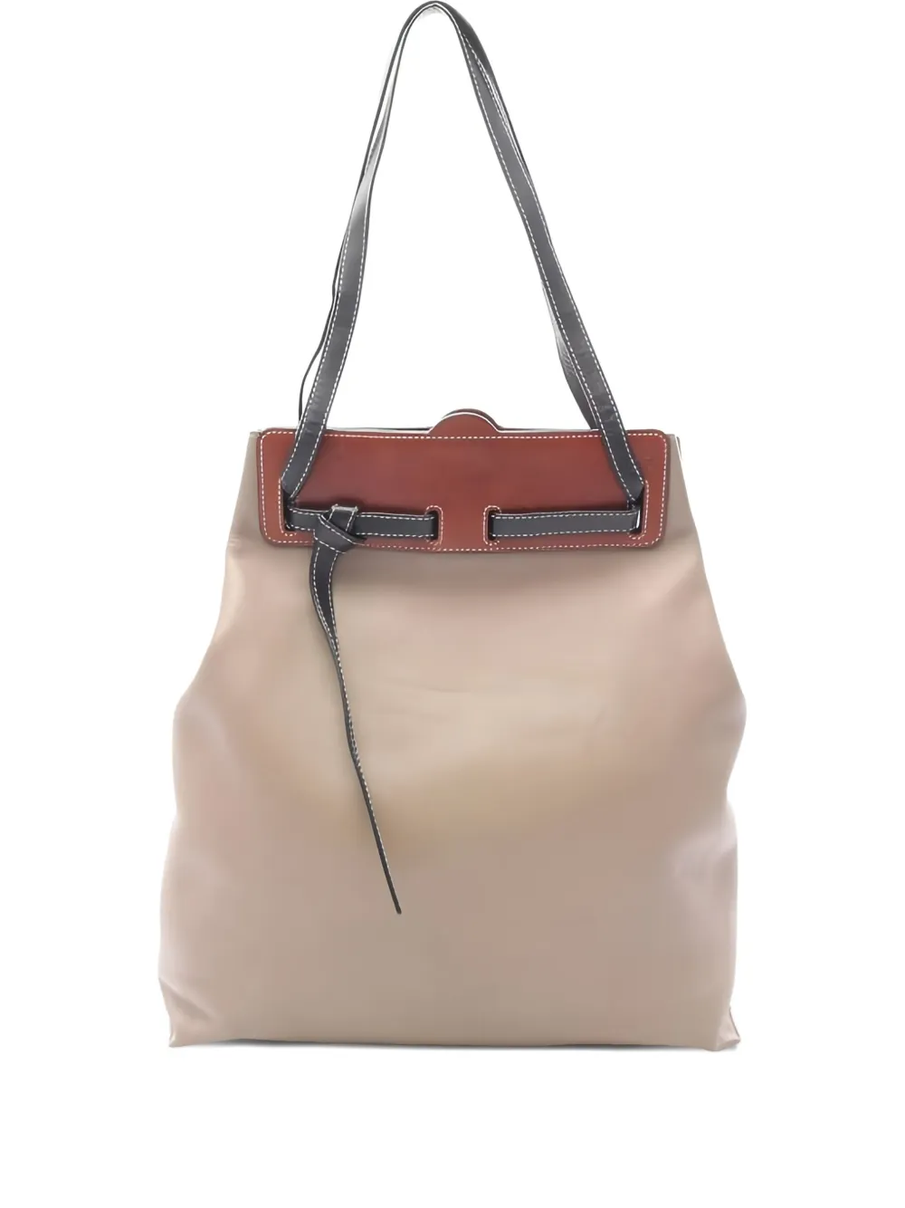 Loewe Pre-Owned 2000s Lazo shoulder-strap tote bag | Neutrals | Image 1