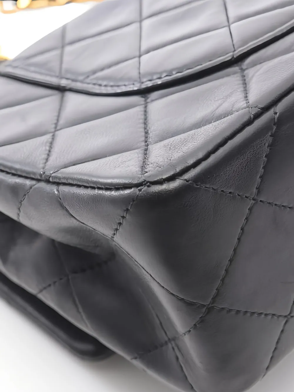 Pre-owned Chanel Double Flap Shoulder Bag In Black