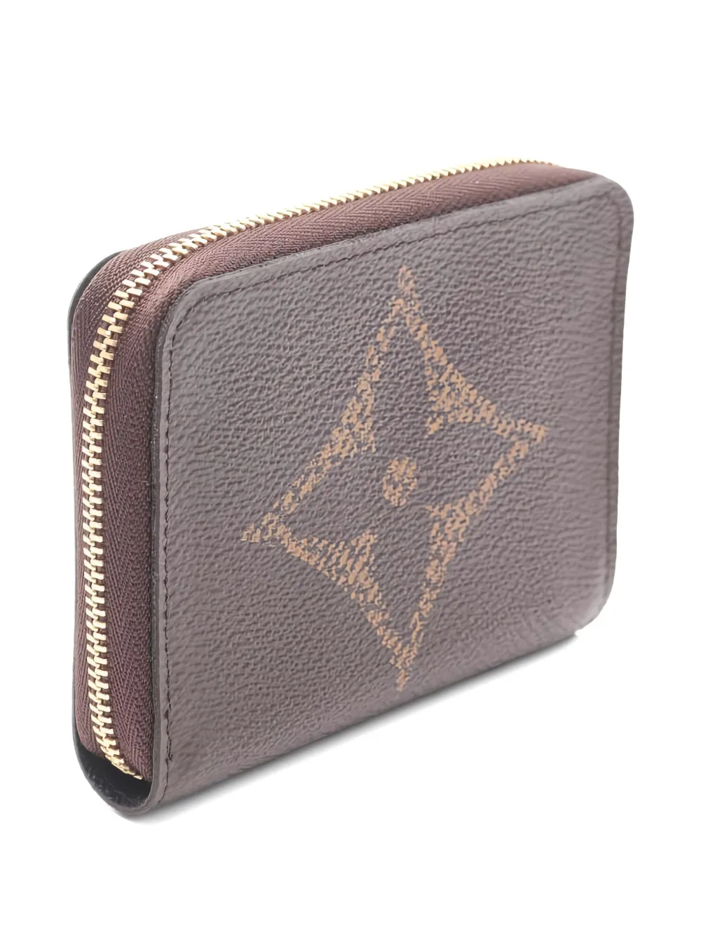 Pre-owned Louis Vuitton 2021 Monogram Zip Wallet In Brown