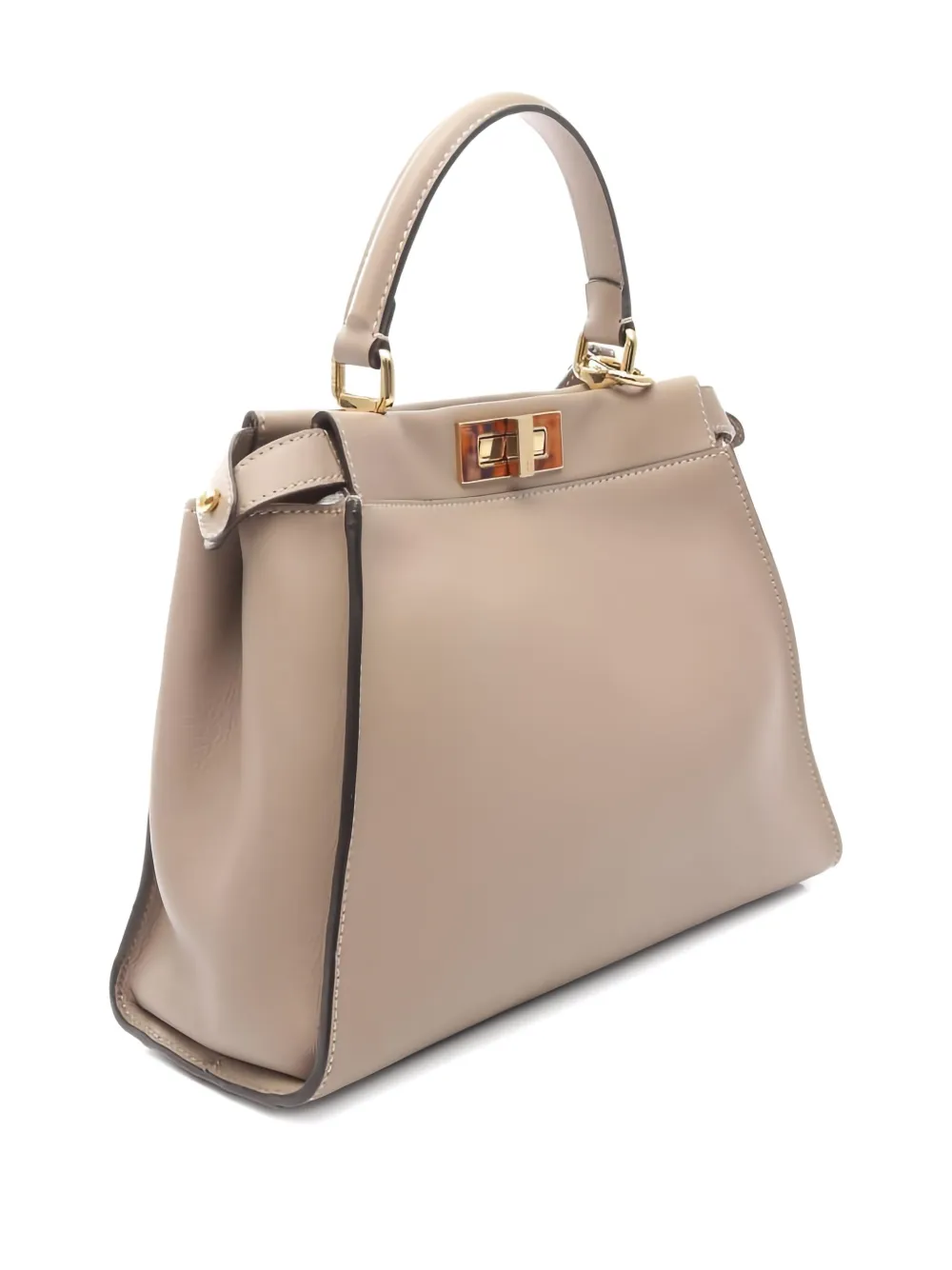 Fendi Pre-Owned 2010s Peekaboo leather handbag - Beige