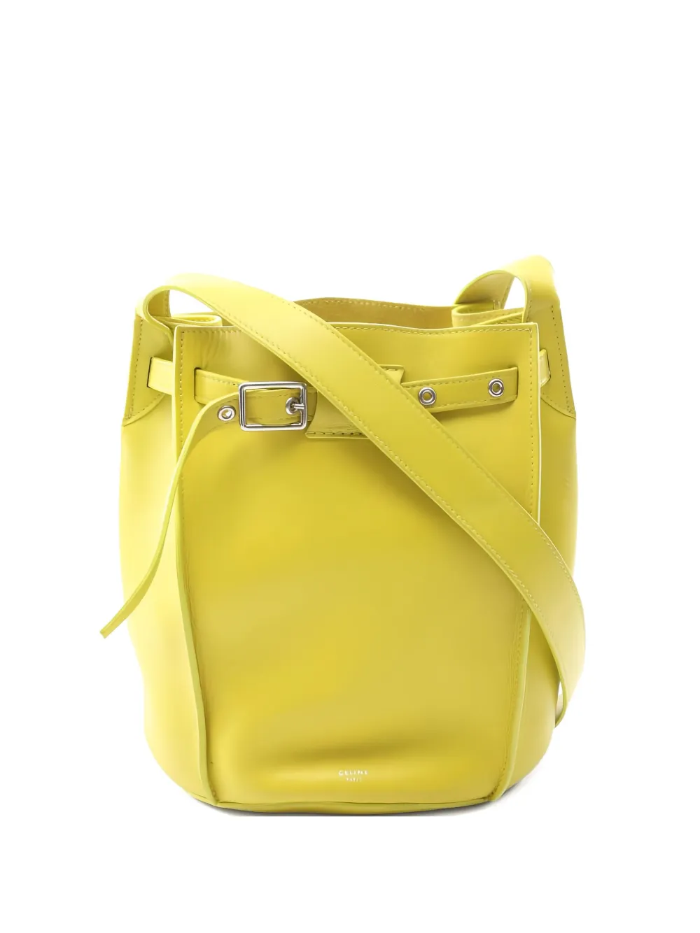 CELINE Pre-owned Big Bag Leather Bucket Bag In Yellow