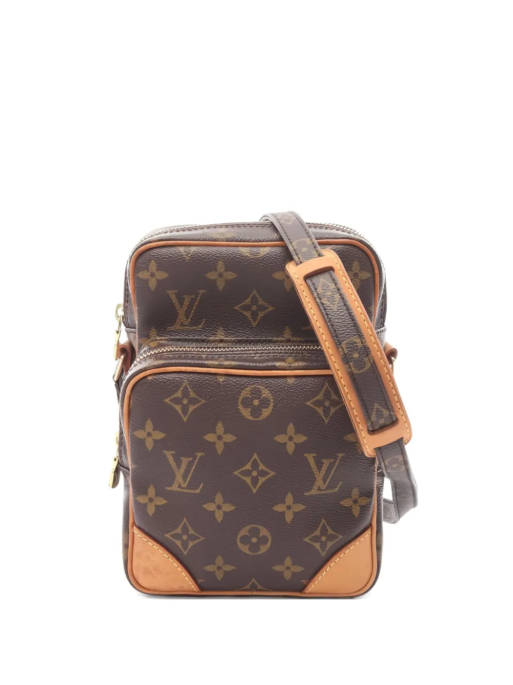 Pre-owned Louis Vuitton 2003 Monogram Amazon Shoulder Bag In Brown